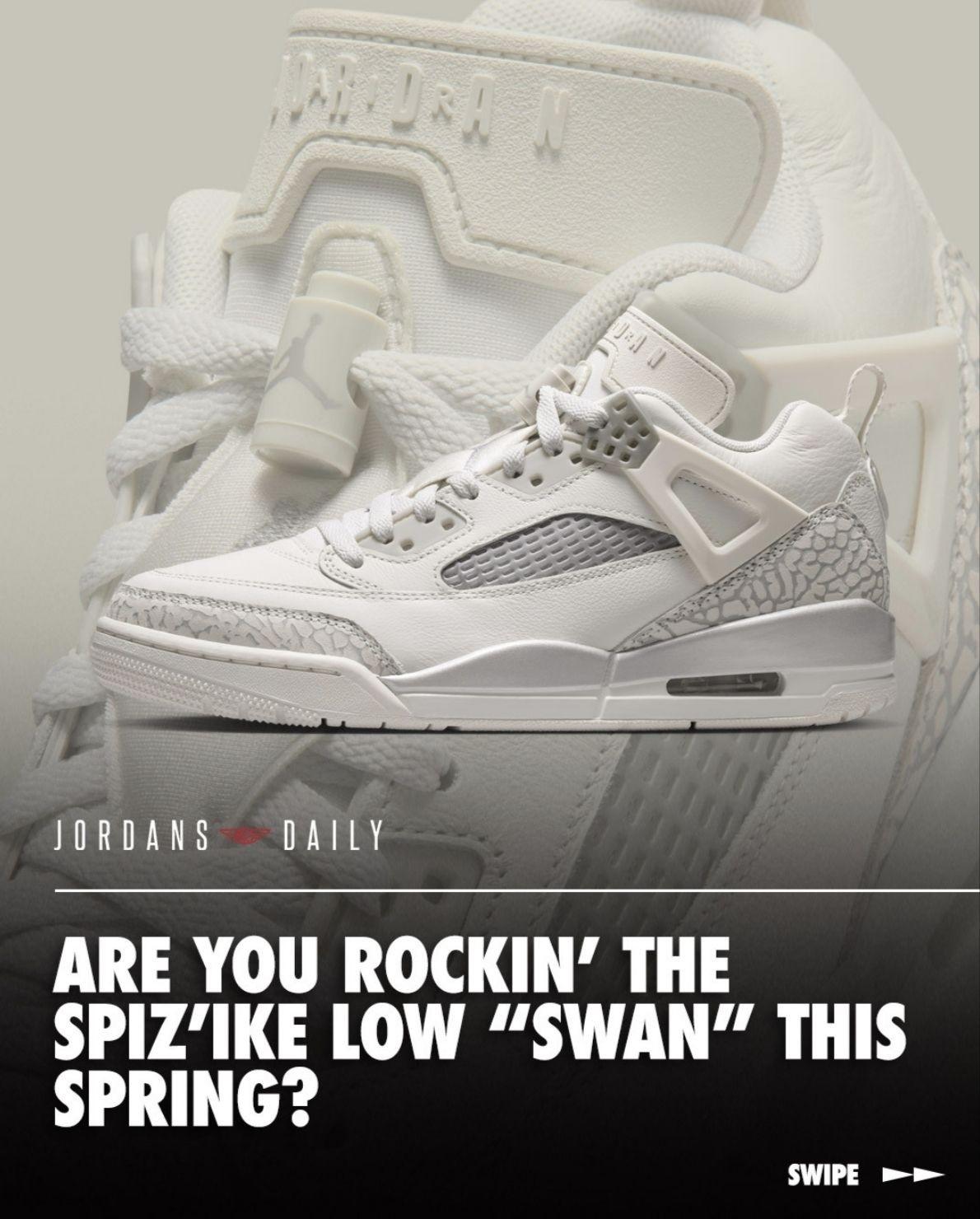 纯白高级感 | Spiz'ike Low 天鹅限定,开春必入